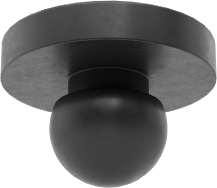 Yüksek Sıcaklığa Dayanıklı Silikon Kauçuk İt-Ve-Kal Tamponlar, 3/16" İç Çap için, 1/4" Sırt Çapı, 1/2" OD