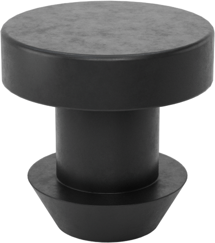 Yüksek Sıcaklığa Dayanıklı Silikon Kauçuk İt-Ve-Kal Tamponlar, 1/4" İç Çap için, 25/64 inç Sırt Çapı, 1/2" OD