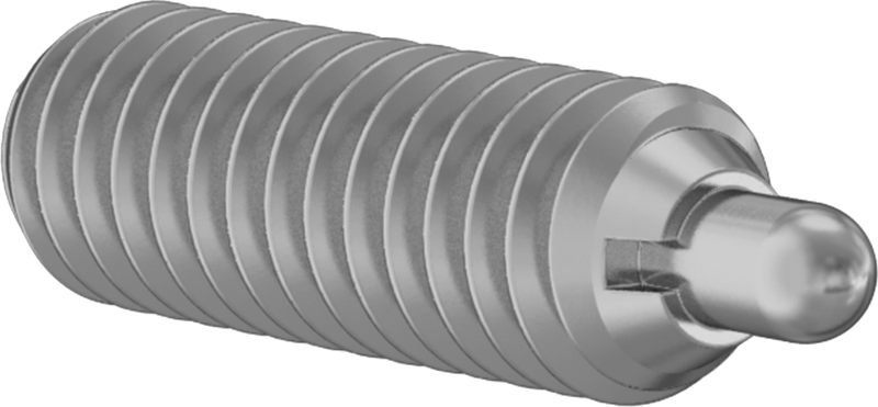 Pirinç Uzun Burunlu Yaylı Piston, Yivli Tahrik, 8-32 Diş, 0,5-2 lb. Burun Kuvveti
