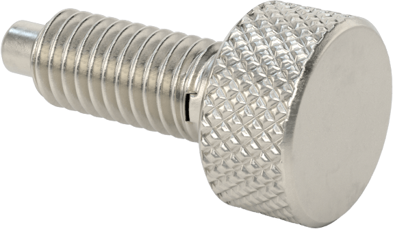 316 Paslanmaz Çelik Topuzlu Geri Çekilebilir Yaylı Piston, 10-32 Diş
