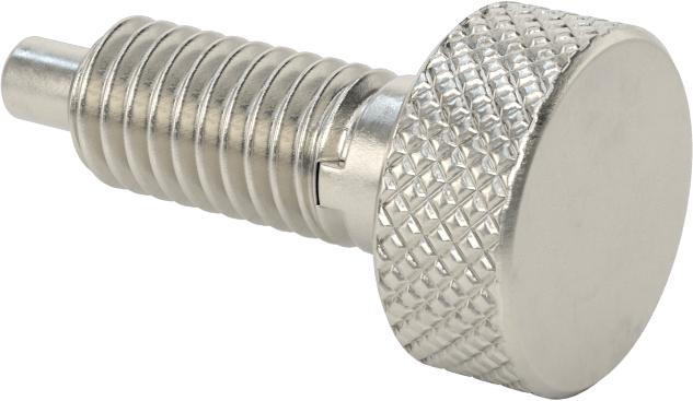 316 Paslanmaz Çelik Topuzlu Geri Çekilebilir Yaylı Piston, 3/8"-16 Diş