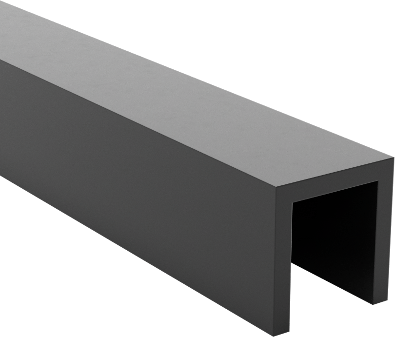 EPDM Kauçuk Kenar Çıtası, 1/2“ Genişlik x 5/8” İç Yükseklik