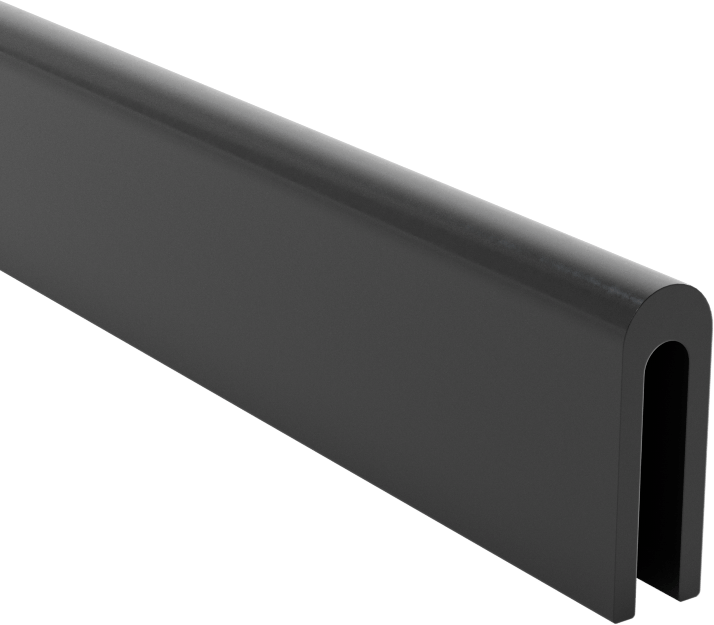 EPDM Kauçuk Kenar Çıtası, 1/16“ Genişlik x 5/16” İç Yükseklik