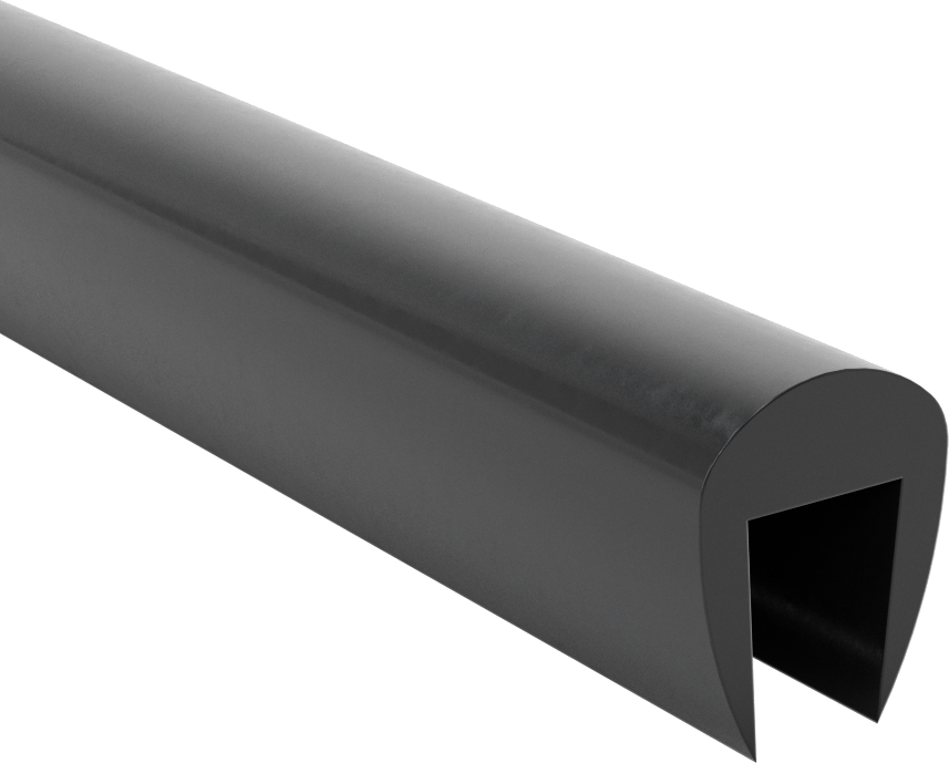EPDM Kauçuk Kenar Çıtası, 3/8“ Genişlik x 5/8” İç Yükseklik