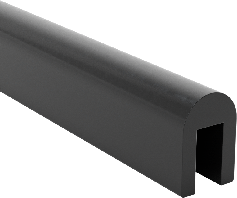 EPDM Kauçuk Kenar Çıtası, 3/16“ Genişlik x 3/8” İç Yükseklik