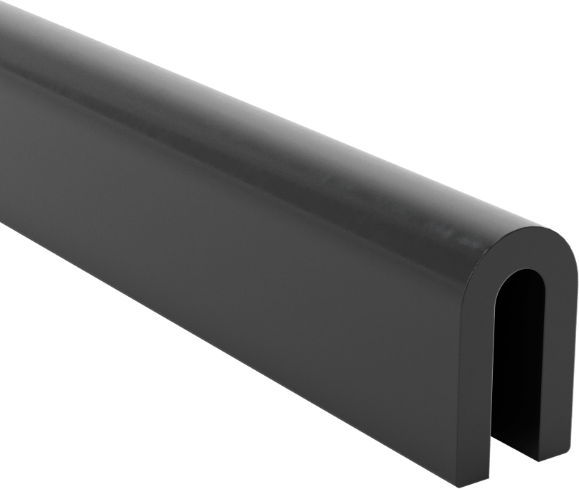 EPDM Kauçuk Kenar Çıtası, 3/16“ Genişlik x 5/8” İç Yükseklik