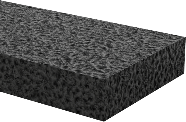 Hafif Hizmet Tipi Karışımlı EPDM Köpük Şerit, Yapışkan Arka Yüzlü, 1/4" Genişlik, 1/16" Kalınlık, 50 Fit Uzunluk