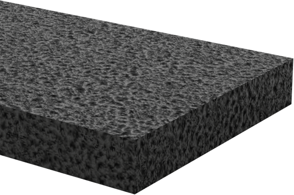 Hafif Hizmet Tipi Karışımlı EPDM Köpük Şerit, Yapışkan Arka Yüzlü, 3/8" Genişlik, 1/16" Kalınlık, 50 Fit Uzunluk