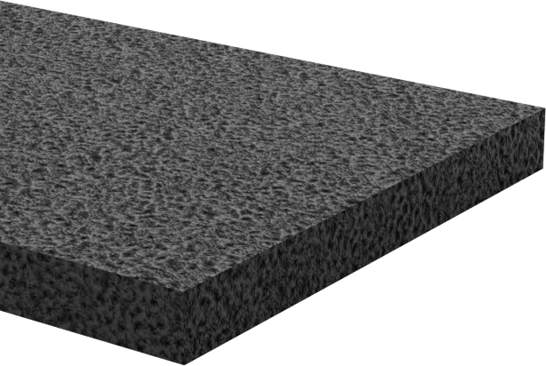 Hafif Hizmet Tipi Karışımlı EPDM Köpük Şerit, Yapışkan Arka Yüzlü, 5/8" Genişlik, 1/16" Kalınlık, 50 Fit Uzunluk