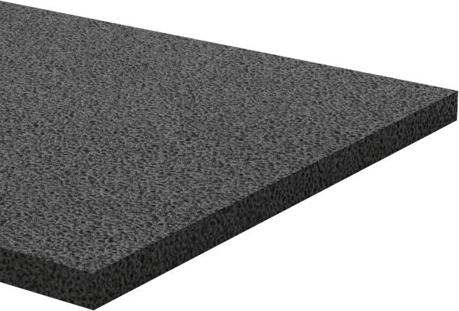 Hafif Hizmet Tipi Karışımlı EPDM Köpük Şerit, Yapışkan Arka Yüzlü, 1-1/4" Genişlik, 1/16" Kalınlık, 50 Fit Uzunluk