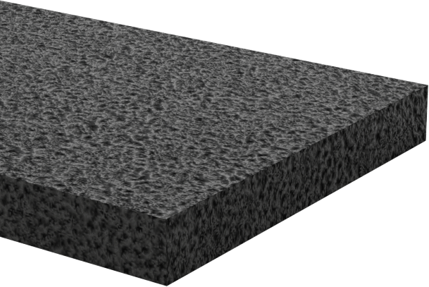 Hafif Hizmet Tipi Karışımlı EPDM Köpük Şerit, Yapışkan Arka Yüzlü, 1/2" Genişlik, 1/16" Kalınlık, 50 Fit Uzunluk