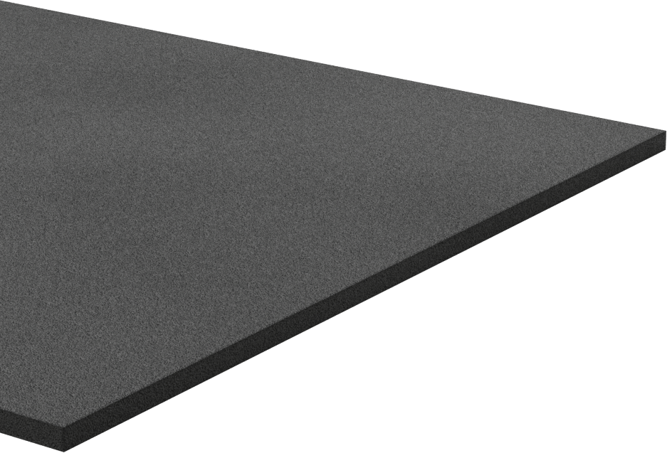 Hafif Hizmet Tipi Karışımlı EPDM Köpük Şerit, Yapışkan Arka Yüzlü, 6" Genişlik, 1/8" Kalınlık, 50 Fit Uzunluk
