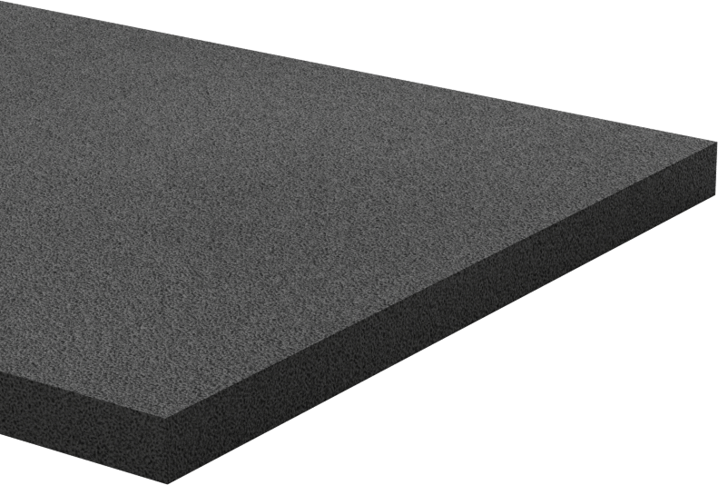 Hafif Hizmet Tipi Karışımlı EPDM Köpük Şerit, Yapışkan Arka Yüzlü, 3" Genişlik, 3/16" Kalınlık, 50 Fit Uzunluk
