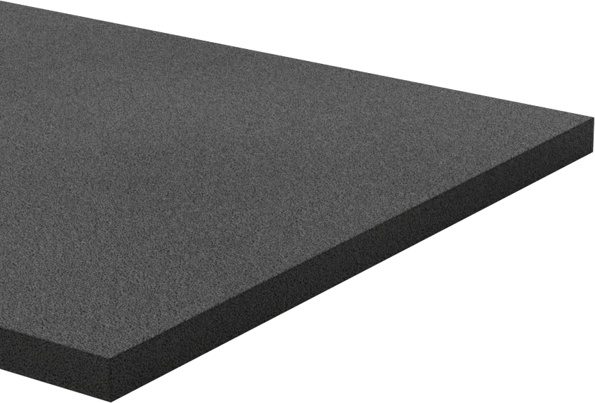 Hafif Hizmet Tipi Karışımlı EPDM Köpük Şerit, Yapışkan Arka Yüzlü, 4" Genişlik, 3/16" Kalınlık, 50 Fit Uzunluk