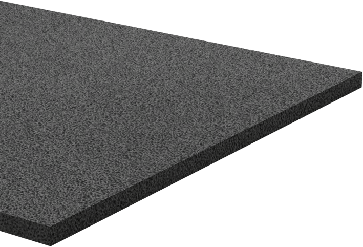 Hafif Hizmet Tipi Karışımlı EPDM Köpük Şerit, Yapışkan Arka Yüzlü, 2 inç Genişlik, 1/16" Kalınlık, 50 Fit Uzunluk