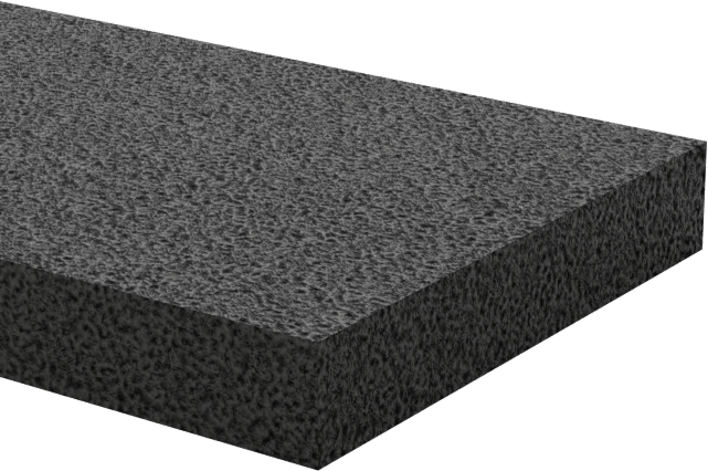 Hafif Hizmet Tipi Karışımlı EPDM Köpük Şerit, Yapışkan Arka Yüzlü, 3/4" Genişlik, 1/8" Kalınlık, 50 Fit Uzunluk