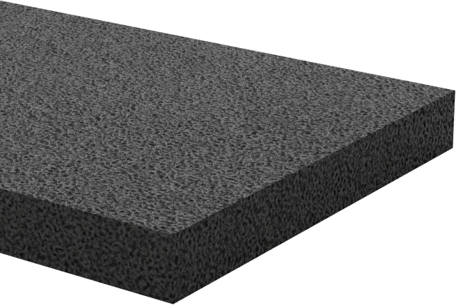 Hafif Hizmet Tipi Karışımlı EPDM Köpük Şerit, Yapışkan Arka Yüzlü, 1" Genişlik, 1/8" Kalınlık, 50 Fit Uzunluk