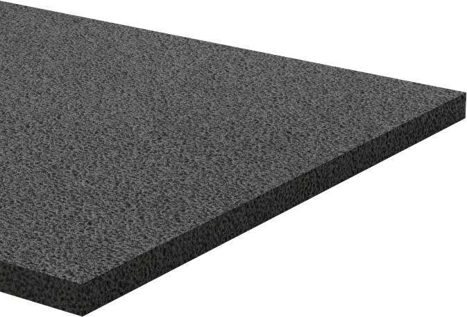 Hafif Hizmet Tipi Karışımlı EPDM Köpük Şerit, Yapışkan Arka Yüzlü, 1-1/2" Genişlik, 1/16" Kalınlık, 50 Fit Uzunluk