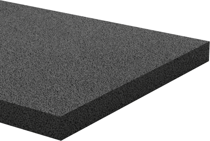 Hafif Hizmet Tipi Karışımlı EPDM Köpük Şerit, Yapışkan Arka Yüzlü, 1-1/2" Genişlik, 1/8" Kalınlık, 50 Fit Uzunluk