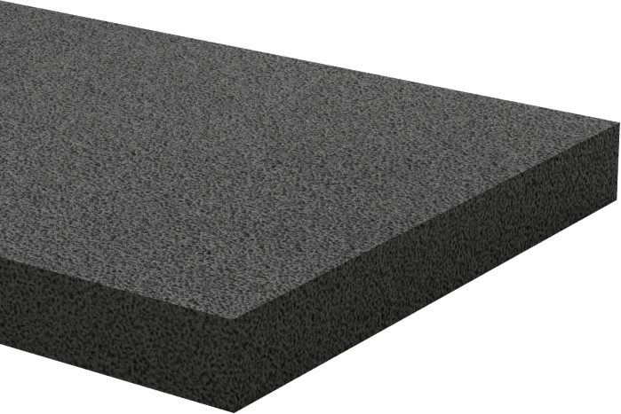 Hafif Hizmet Tipi Karışımlı EPDM Köpük Şerit, Yapışkan Arka Yüzlü, 1-1/2" Genişlik, 3/16" Kalınlık, 50 Fit Uzunluk