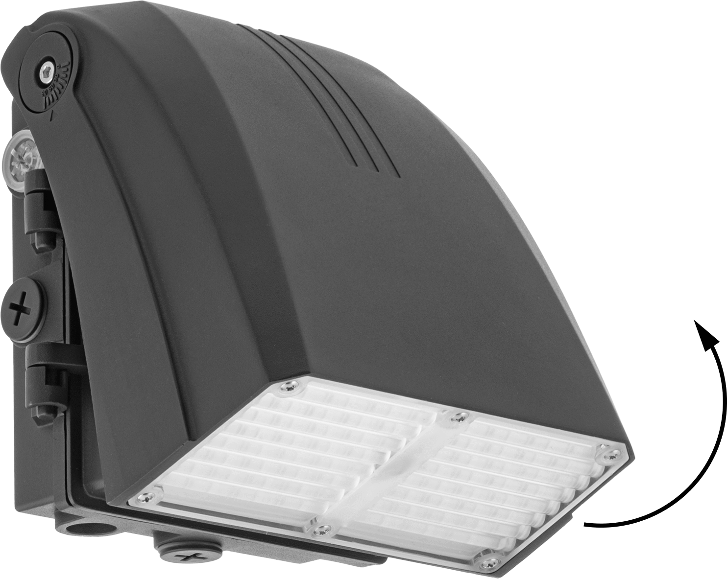 Dış Mekan Duvar Lambası, Aşağıya Doğru Kiriş, Döner Başlık, 4200/6300/8400 Lumens