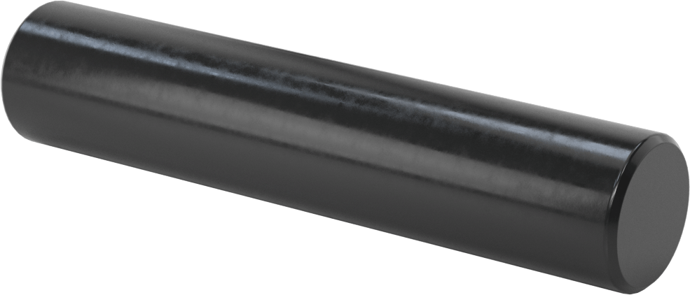 Yağa Dayanıklı Buna-N Kauçuk Çubuk, 6 inç Uzunluk, 1-1/4" Çap