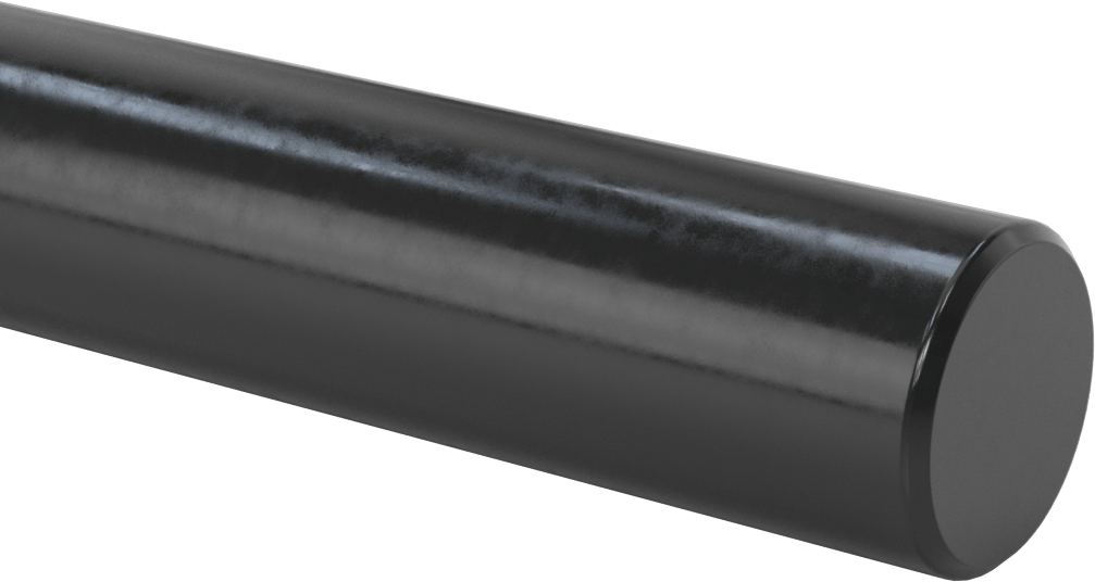 Yağa Dayanıklı Buna-N Kauçuk Çubuk, 36" Uzunluk, 1-3/4" Çap