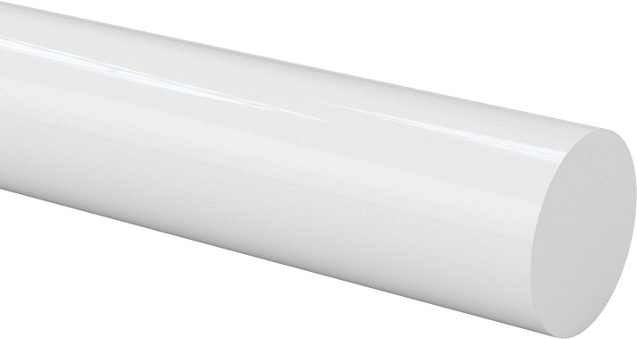 Kaygan UHMW Polietilen Çubuk, 3/8" Çap