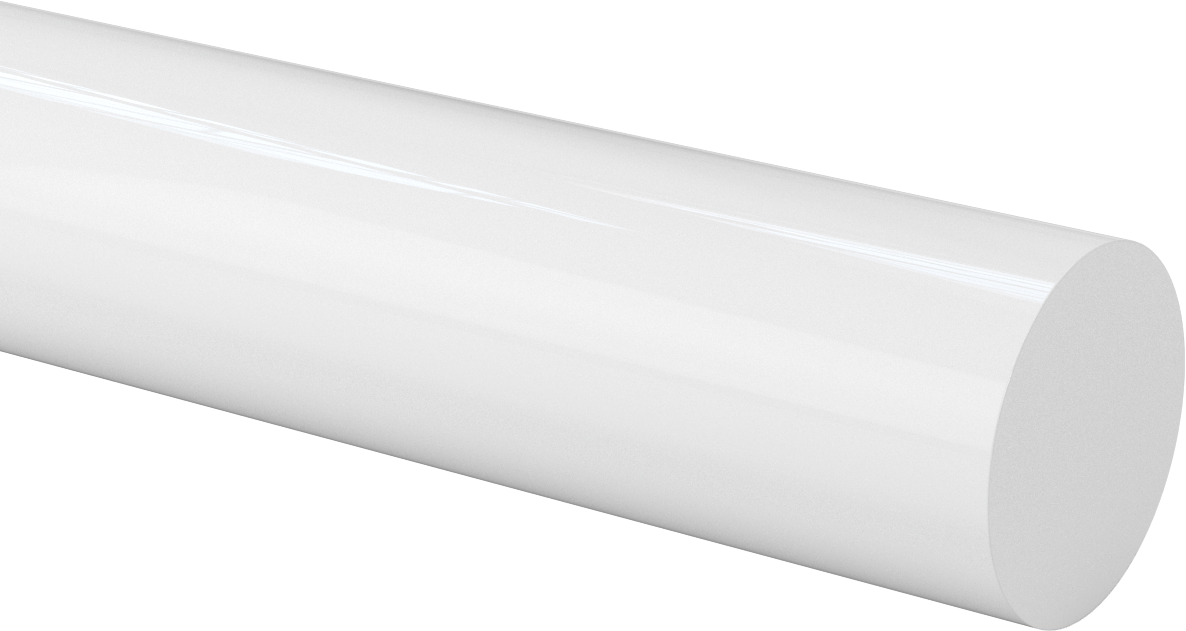 Kaygan UHMW Polietilen Çubuk, 3" Çap