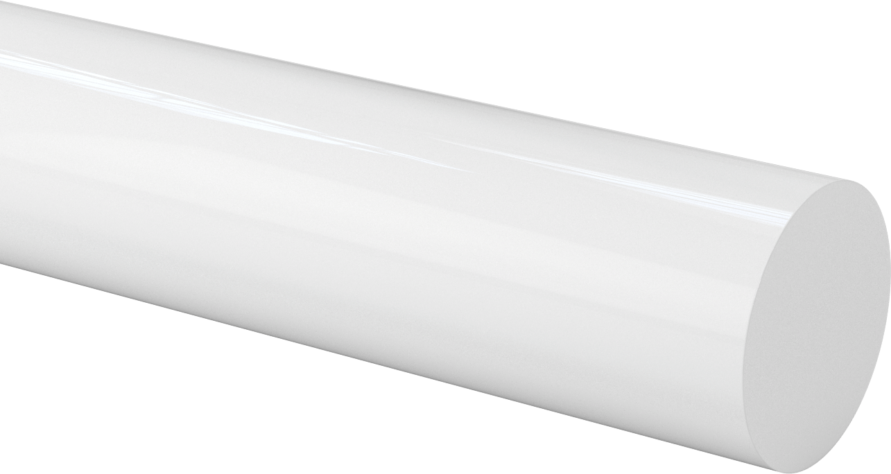 Kaygan UHMW Polietilen Çubuk, 4" Çap