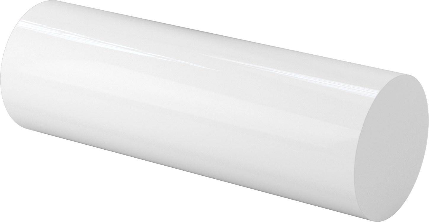 Kaygan UHMW Polietilen Çubuk, 8" Çap