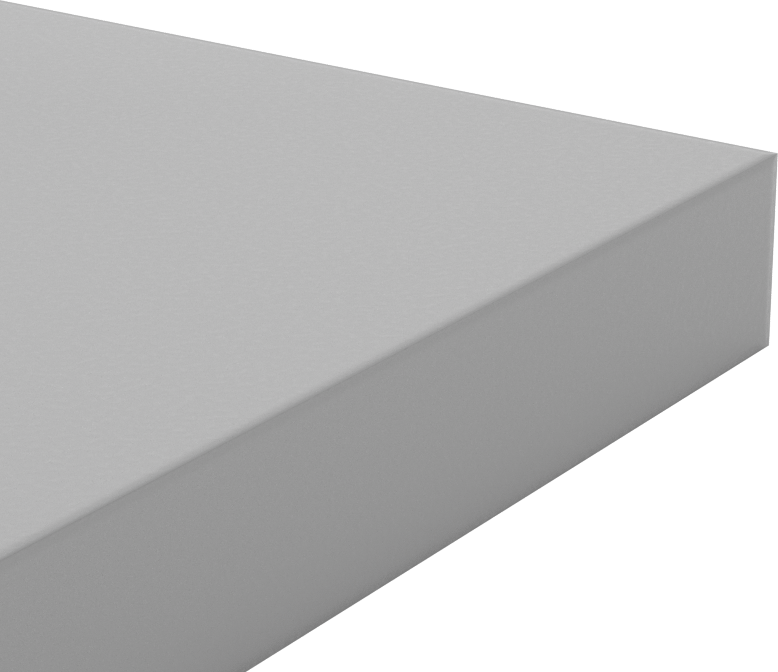 Darbeye ve Kimyasallara Dayanıklı PVC Levha, 6" x 6" x 3/4"