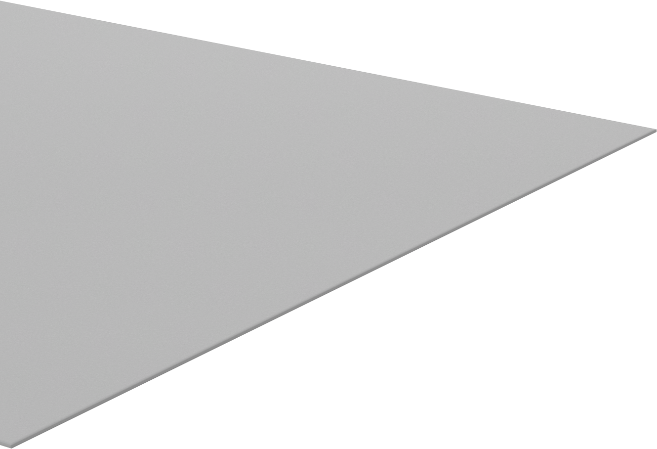 Darbeye ve Kimyasallara Dayanıklı PVC Levha, 24" x 48" x 1/16"