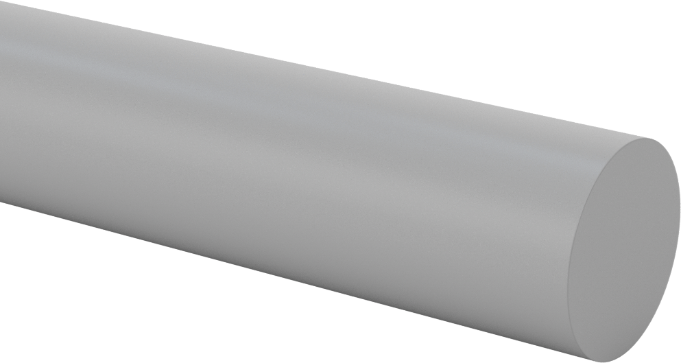 Darbeye ve Kimyasallara Dayanıklı PVC Çubuk, 1-5/8" Çap