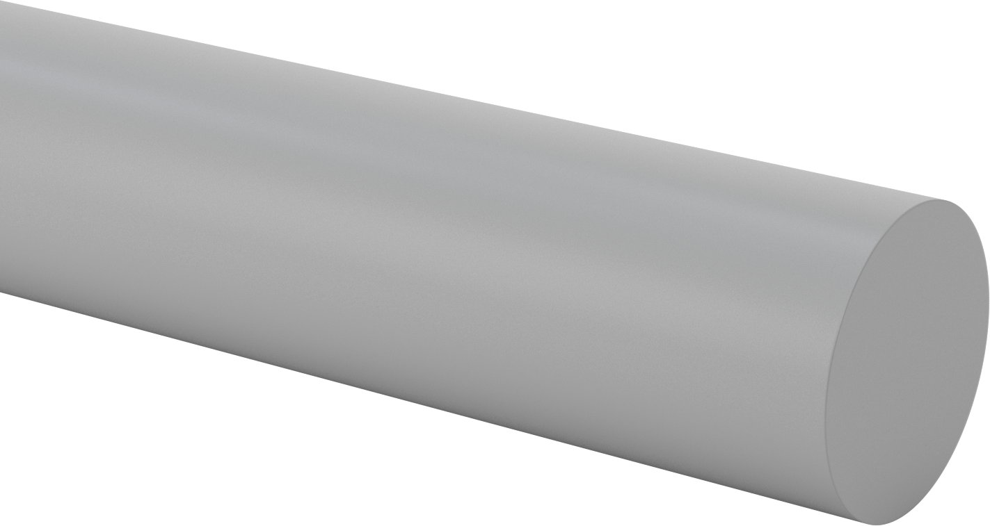 Darbeye ve Kimyasallara Dayanıklı PVC Çubuk, 6" Çap