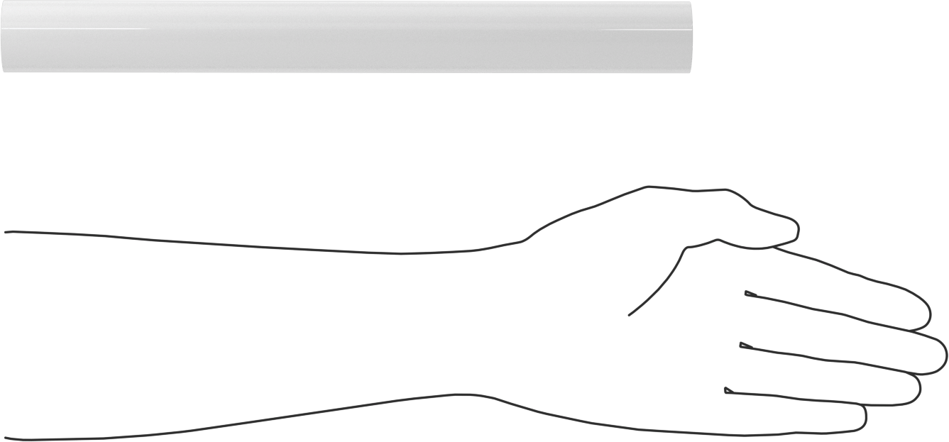 Kaygan Büyük Boy UHMW Polietilen Boru, 5/16" Duvar Kalınlığı, 1-1/4" OD, 5/8" ID