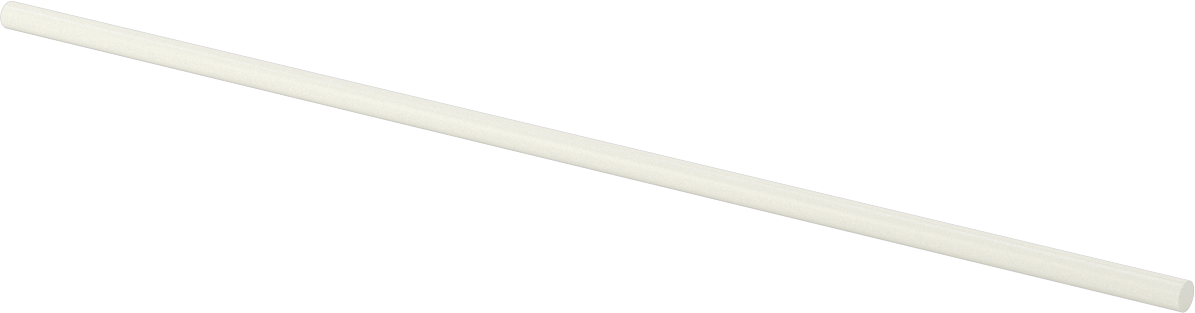 Gözeneksiz Seramik Alümina Çubuk, 1/4" Çap, 12" Uzunluk