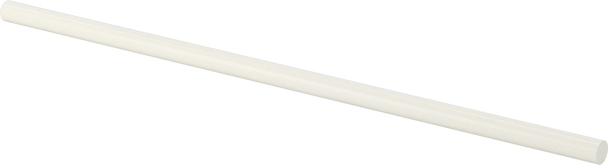 Gözeneksiz Seramik Alümina Çubuk, 3/8" Çap, 12" Uzunluk