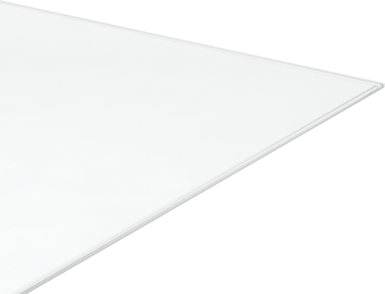 Çizilmez, UV ve Darbeye Dayanıklı Polikarbonat, 36" x 36" x 3/16", Şeffaf