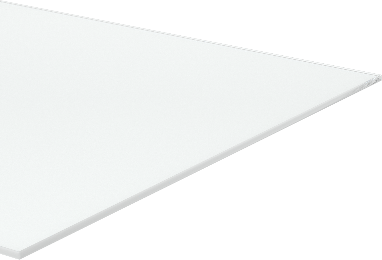 Çizilmez, UV ve Darbeye Dayanıklı Polikarbonat, 24" x 48" x 1/4", Şeffaf
