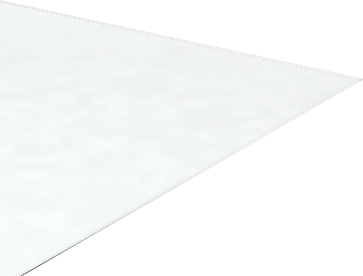 Çizilmez, UV ve Darbeye Dayanıklı Polikarbonat, 36" x 36" x 1/16", Şeffaf