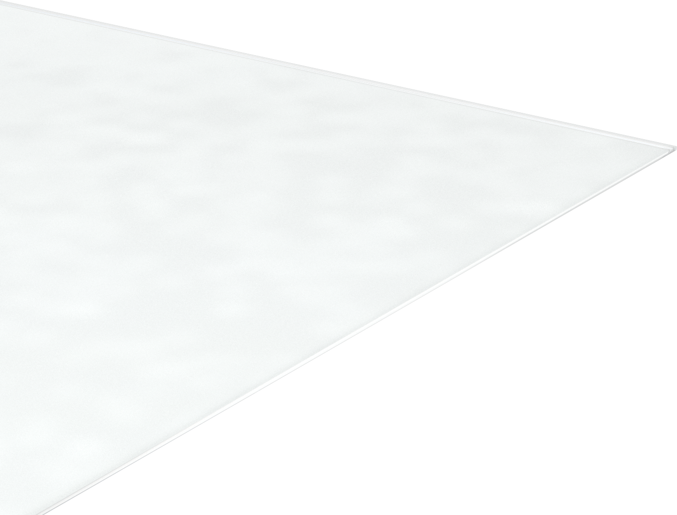 Çizilmez, UV ve Darbeye Dayanıklı Polikarbonat, 48" x 48" x 1/8", Şeffaf