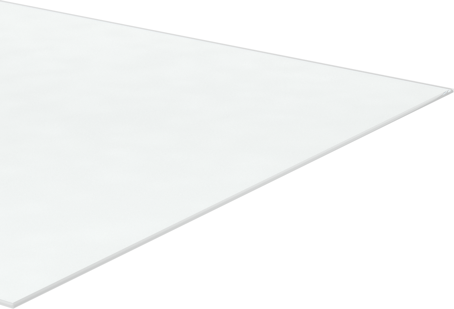 Çizilmez, UV ve Darbeye Dayanıklı Polikarbonat, 48" x 96" x 1/4", Şeffaf