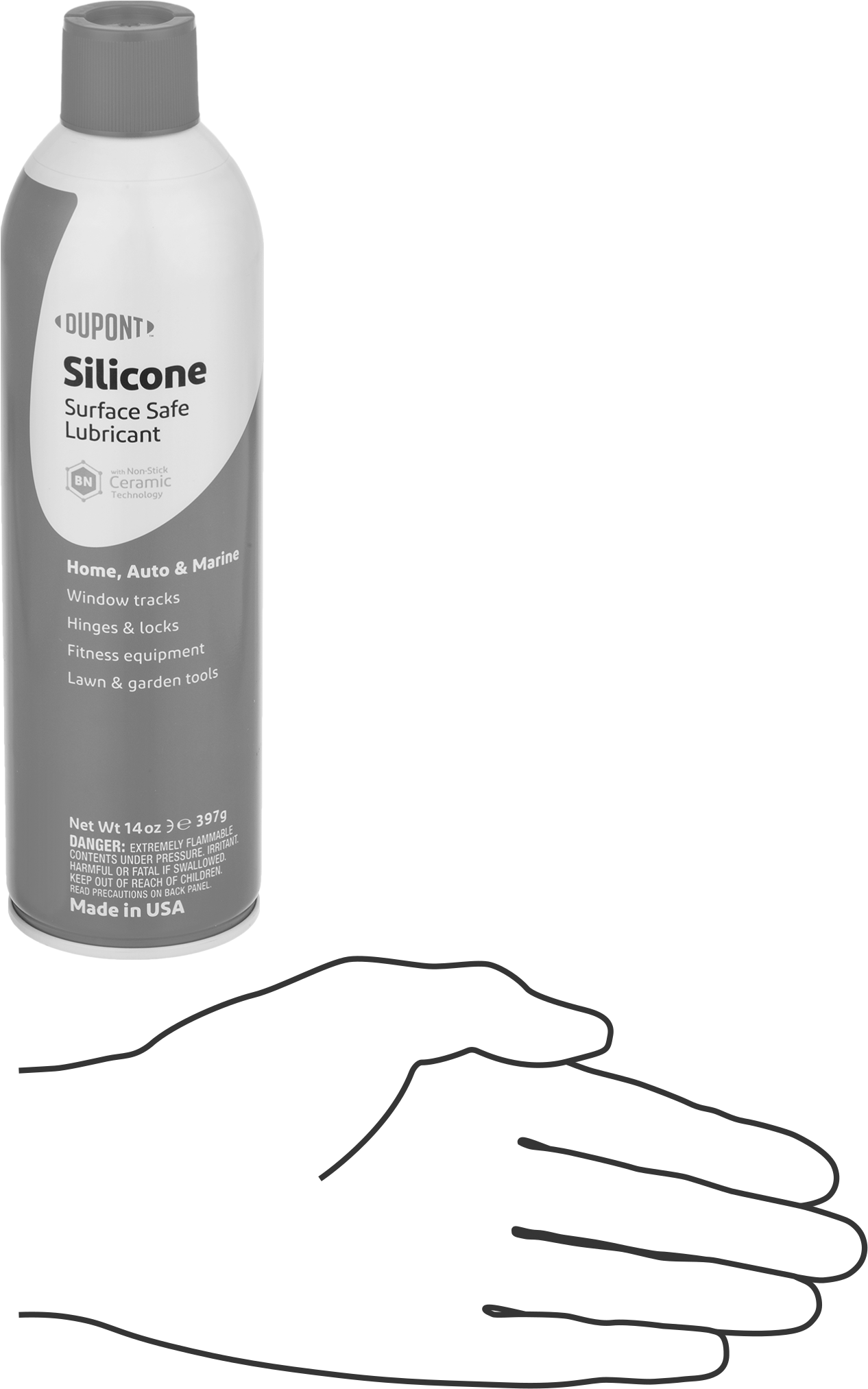 Dupont Penetran Yağlayıcı, Silikon, 14 oz. Teneke Kutu