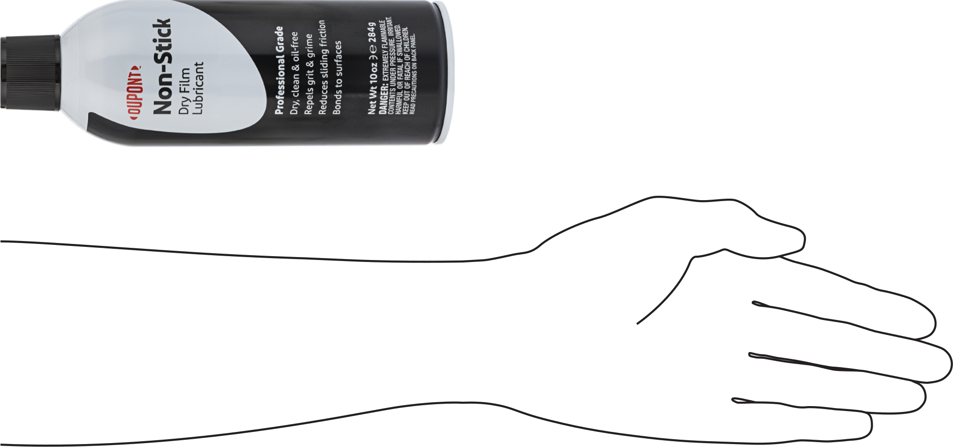 Dupont Kuru Film Yağlayıcı, 10 oz. Teneke Kutu