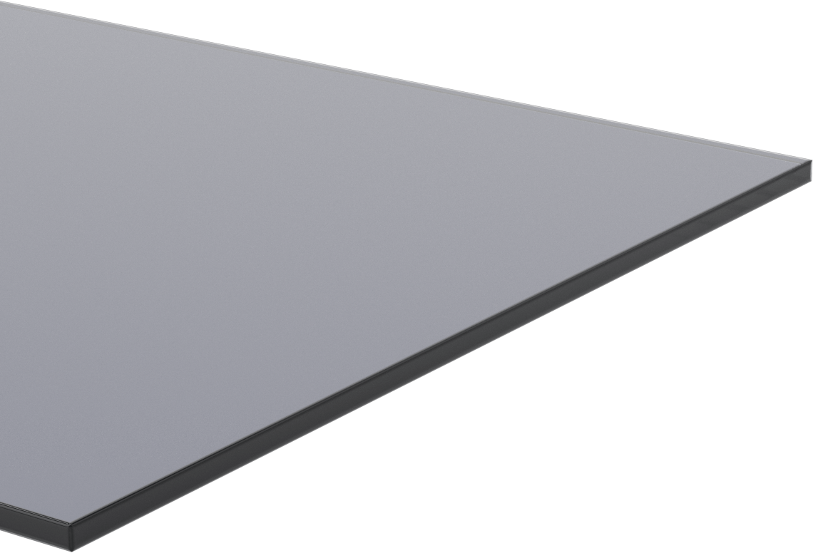 Çizilmez, UV ve Darbeye Dayanıklı Polikarbonat, 12" x 48" x 1/4", Gri