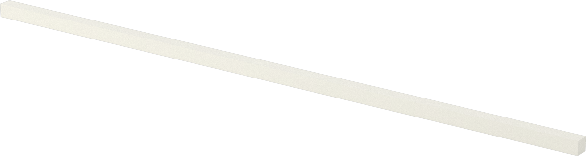 Gözeneksiz Seramik Alümina Çubuk, 1/4" Kalınlık, 12" Uzunluk