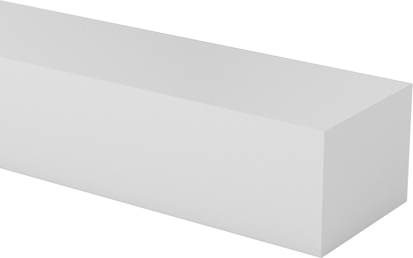 ABS Çubuk, 1" Genişlik, 3/4" Kalınlık