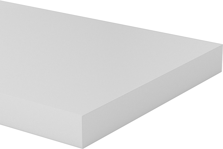 ABS Çubuk, 2 inç Genişlik, 1/4" Kalınlık