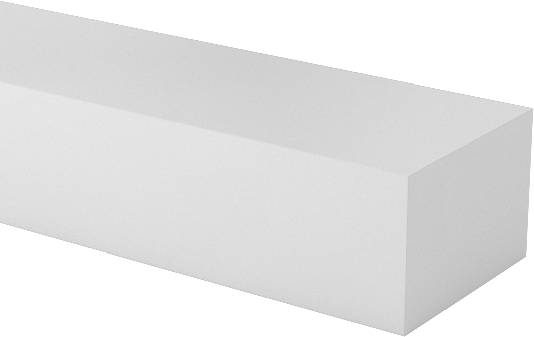 ABS Çubuk, 3" Genişlik, 2" Kalın